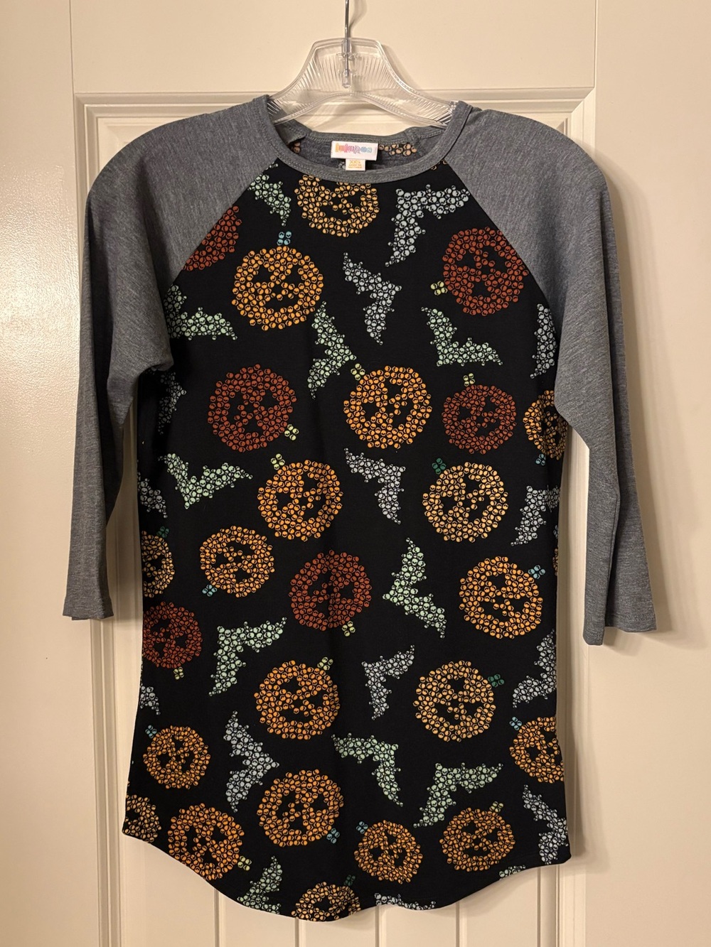 LuLaRoe Halloween Pumpkin Randy Top- Size XXS